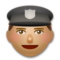 Police Officer - Medium emoji on LG